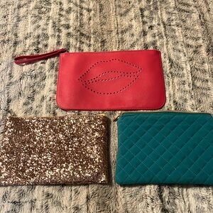 3 cute cosmetics bags